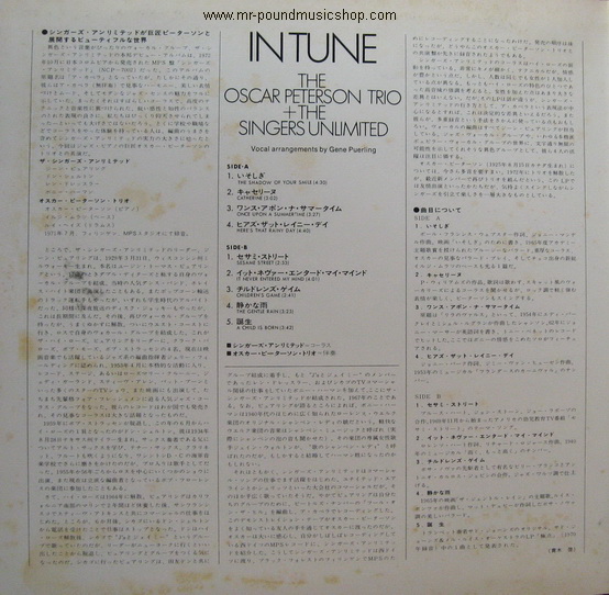 The Oscar Peterson Trio + The Singlers Ulimited - In Tune