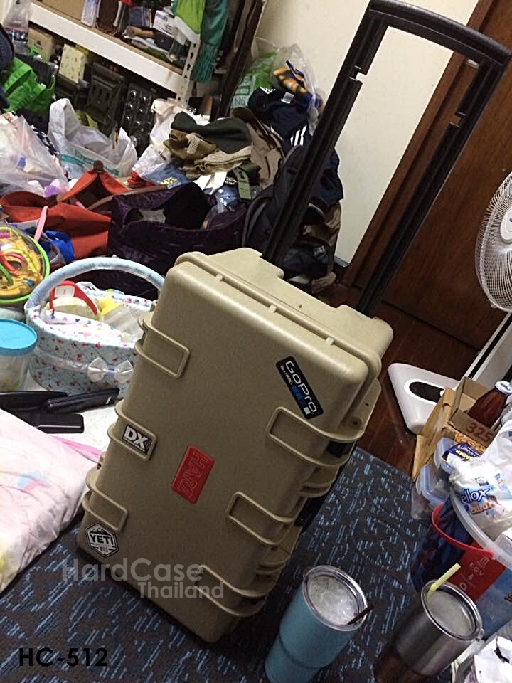กระเป๋ากล้อง กล่องกันกระแทก Hardcase HARZ รุ่น HC-512 ไส้ตีนตุ๊กแก สีทราย