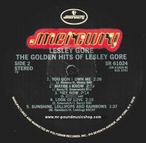 Lesley Gore - The Golden Hits of Lesley Gore