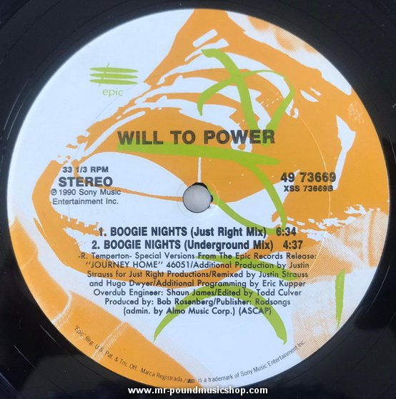 Will To Power - Boogie Night