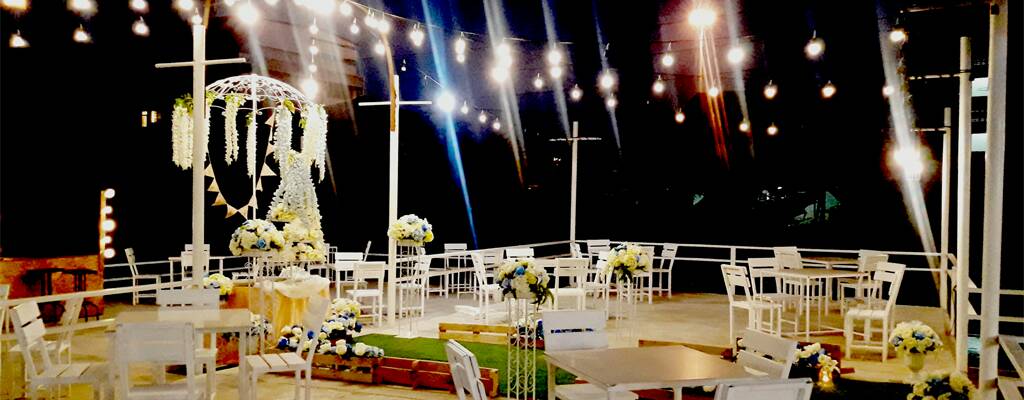 รหัสทรัพย์ 71220 Garden Of Love บริการสถานที่จัดเลี้ยงงานสังสรรค์ในรูปแบบส่วนตัวมีบริการทั้งเรือนแพริมน้ำ