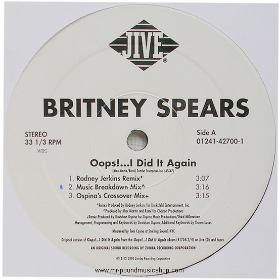 Britney Spears - Oops!...I Did It Again