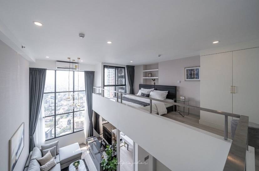 ให้เช่าคอนโด Knightsbridge Prime Sathorn (ไนท์ บริดจ์ ไพร์ม สาทร ) ห้อง duplex ชั้น 30 แบบ 1 ห้องนอน 1 ห้องน้ำ 45 ตรม