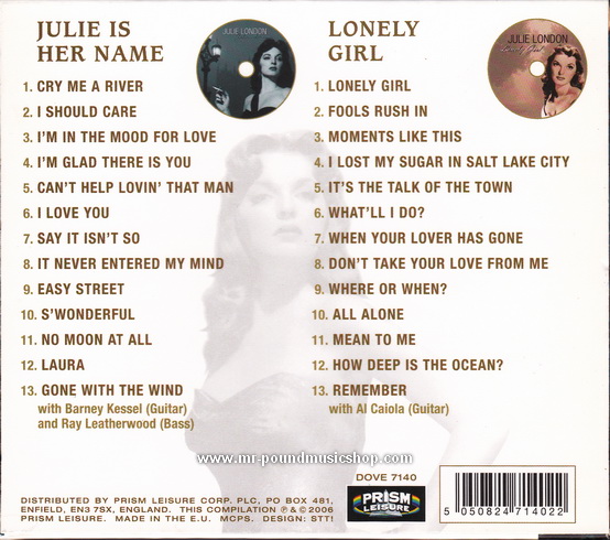 Julie London - Cry Me A River