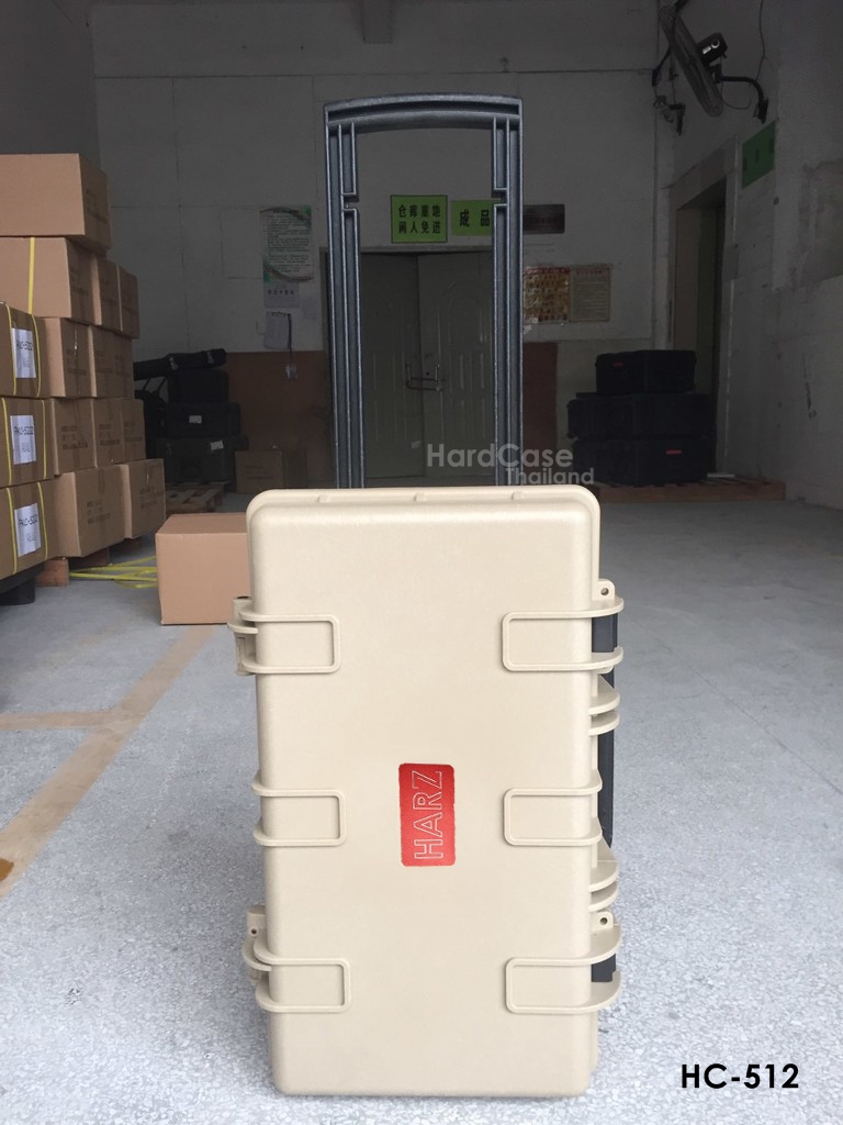 กระเป๋ากล้อง กล่องกันกระแทก Hardcase HARZ รุ่น HC-512 ไส้โฟมลูกเต๋า สีทราย