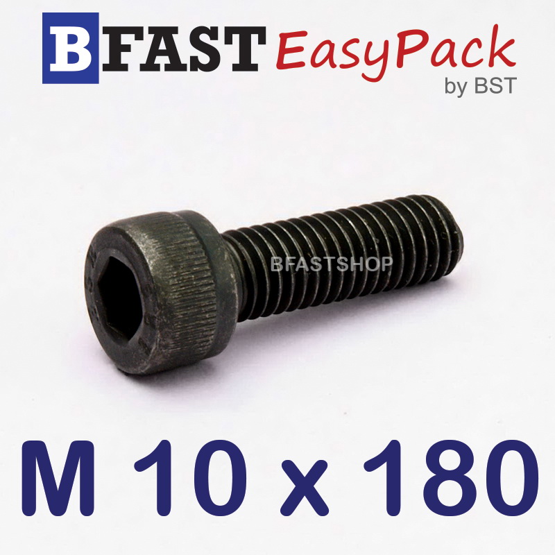 สกรูหัวจมดำ M 10 x 180 *เกลียวครึ่ง*