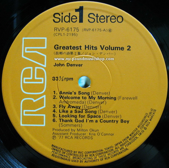 John Denver's - Greatest Hits Vol. 2