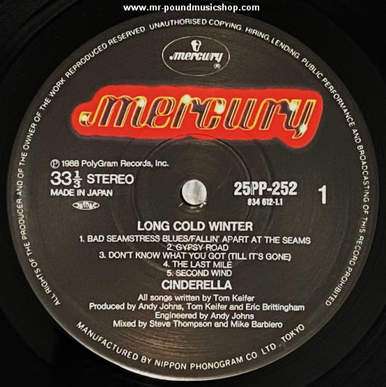 Cinderella - Long Cold Winter