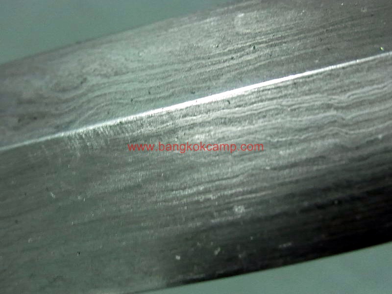 ดาบซามูไร ลายเสือ ขนาดกลาง ใบมีดเป็นเหล็กลาย (ใบมีดดามัสกัส)