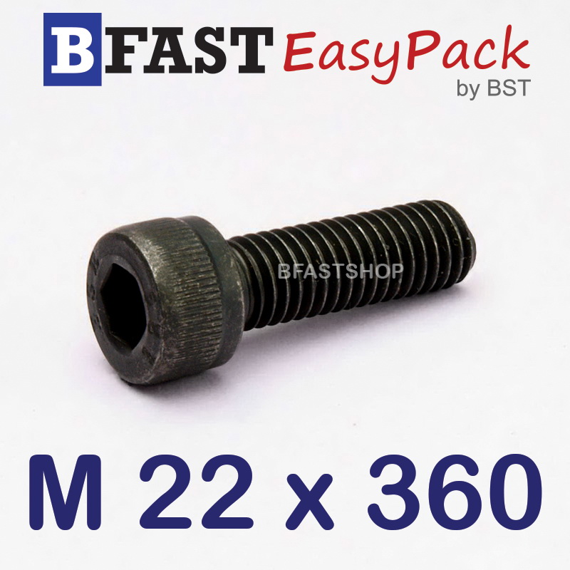สกรูหัวจมดำ M 22 x 360 *เกลียวครึ่ง*