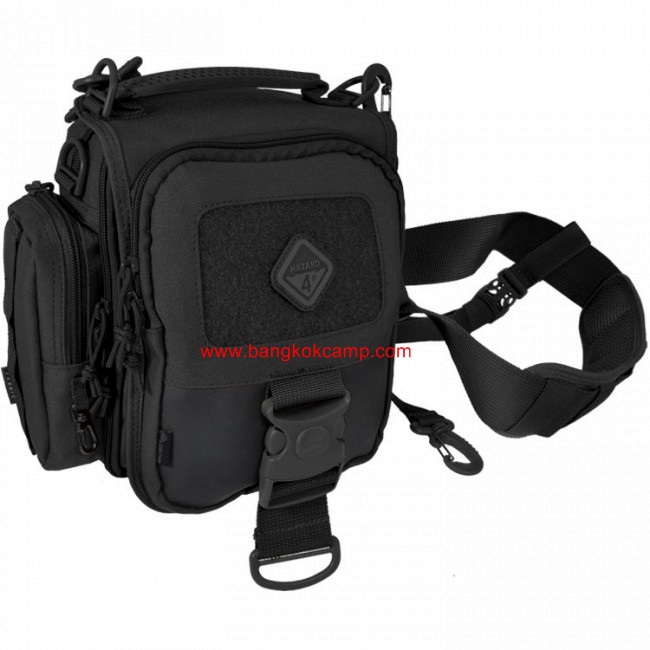 กระเป๋าสะพายข้าง ยี่ห้อ HAZARD4 Tonto mini-messenger bag (Black) ผ้าคอดูร่า (Cordura) สีดำ