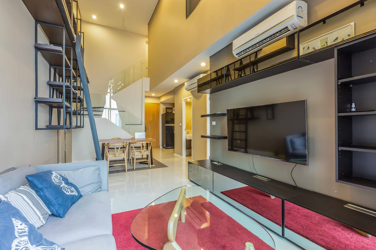 ให้เช่าคอนโด Villa Asoke (วิลล่า อโศก) 2 ห้องนอน 2 น้ำ ห้องDuplex ชั้น 21-22 ขนาด 92 ตรม