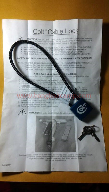 Colt Cable Lock....กุญแจล๊อกปืน Colt ..แท้ ใหม่เก่าเก็บ (แบบ1)