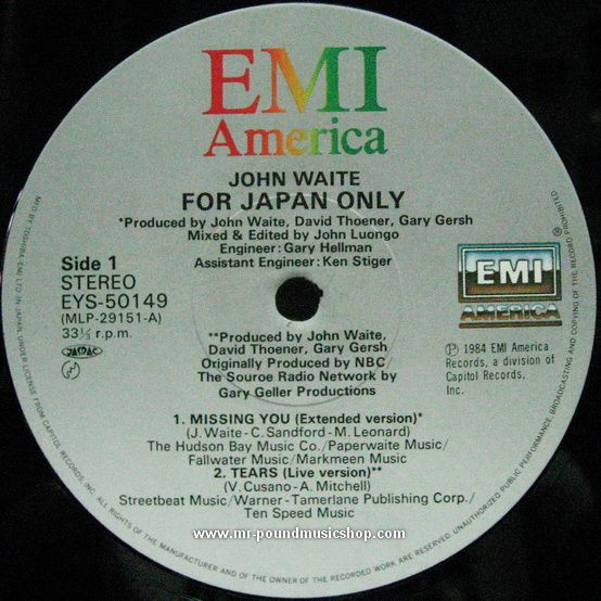 John Waite - For Japan Only