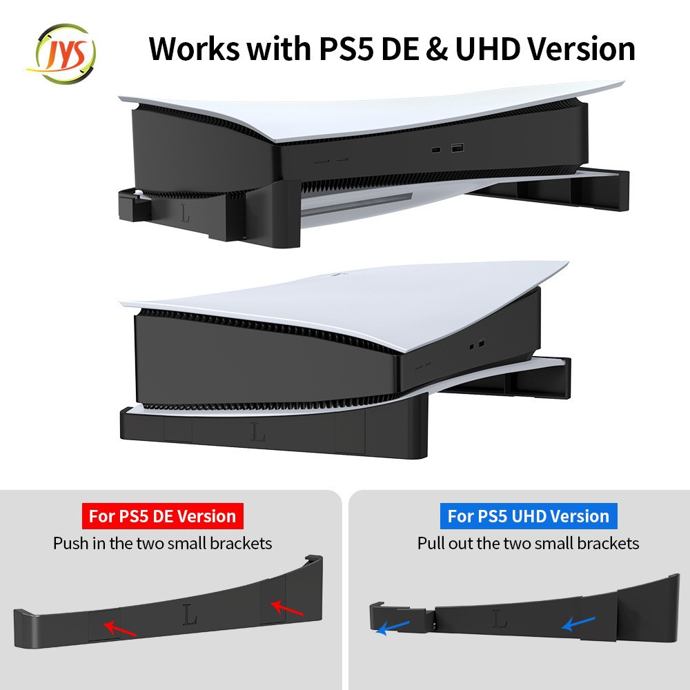 JYS ฐานวางเครื่องเกม PS5 รุ่นแรก แนวนอน แบบลอย ใช้ได้ทั้ง รุ่นใส่แผ่น & ดาวน์โหลด