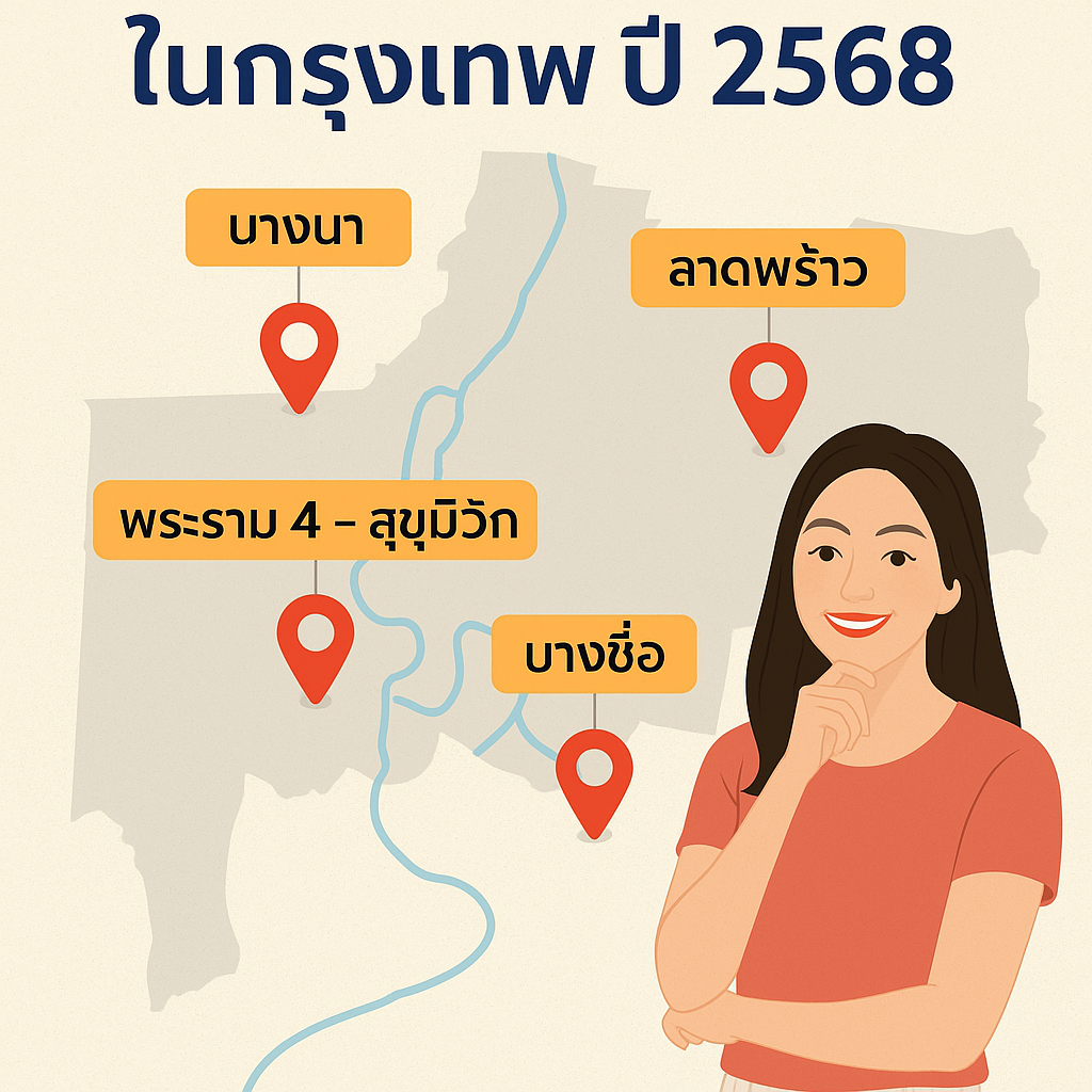 วิเคราะห์ทำเลน่าลงทุนในกรุงเทพ ปี 2568
