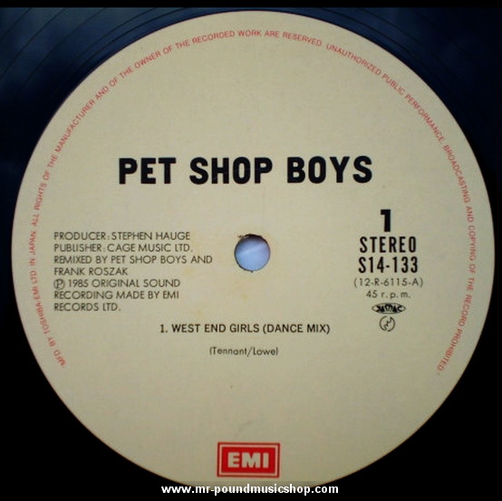 Pet Shop Boys - West End Girls