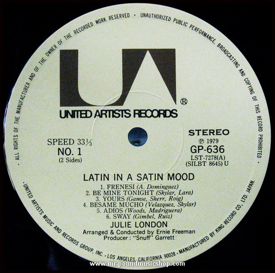 Julie London - Sings Latin in a Satin Mood