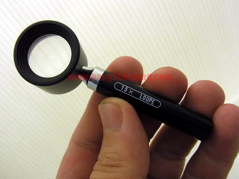 แว่นขยาย/เลนส์ขยาย/กล้องส่องพระ/เพชร ญี่ปุ่น (Made in JAPAN) กำลังขยาย 15X ...ใหม่เก่าเก็บ ไม่ผ่านการใช้ แท้