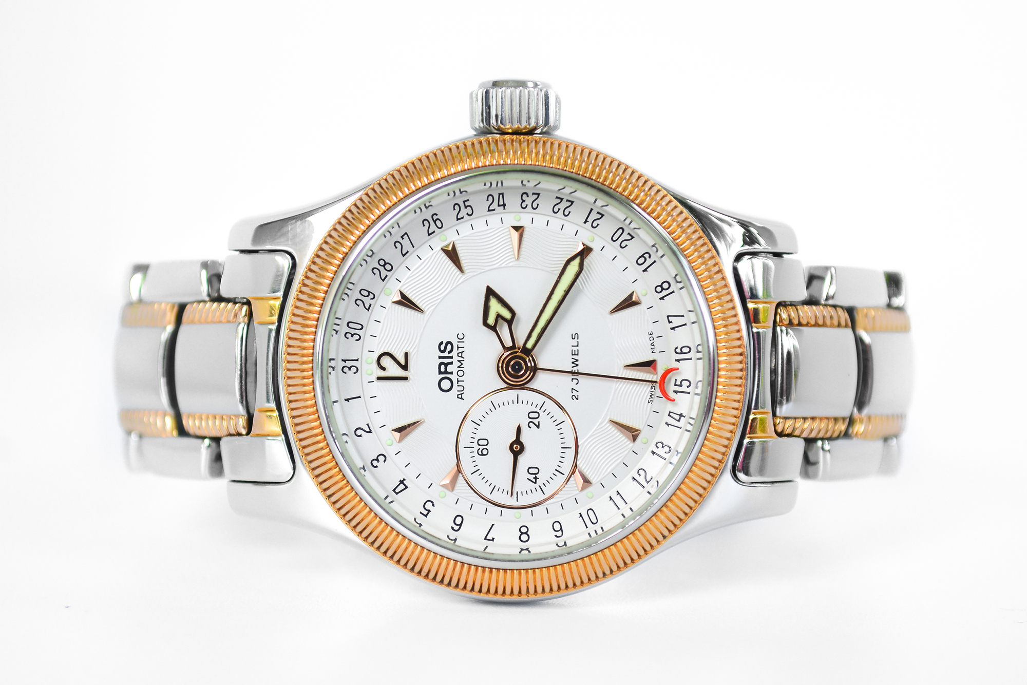 Oris Big Crown Pointer Date 2 เข็มครึ่ง 2 tone วันที่กล้ามปู (Sold)