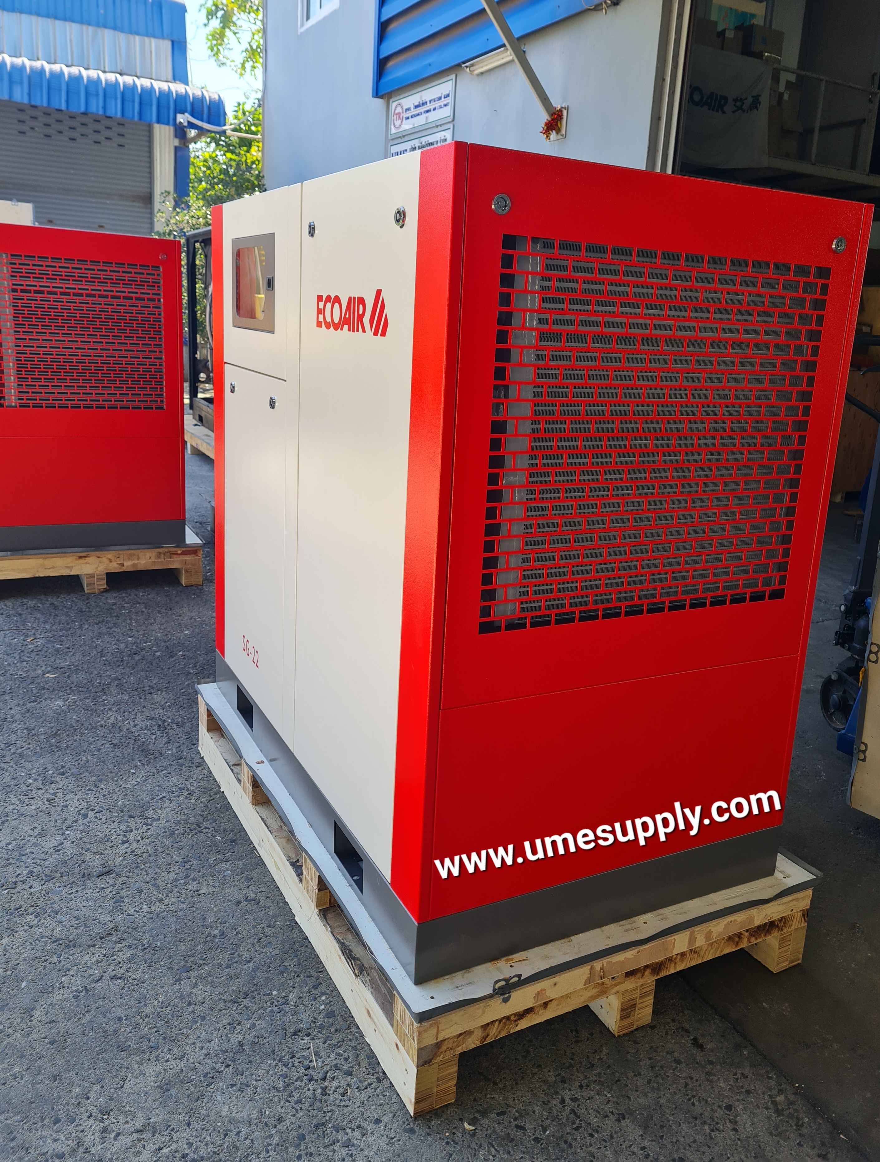 "ECOAIR" SG-22 ,30HP SCREW AIR COMPRESSOR.คอมเพรสเซอร์แบบสกรู