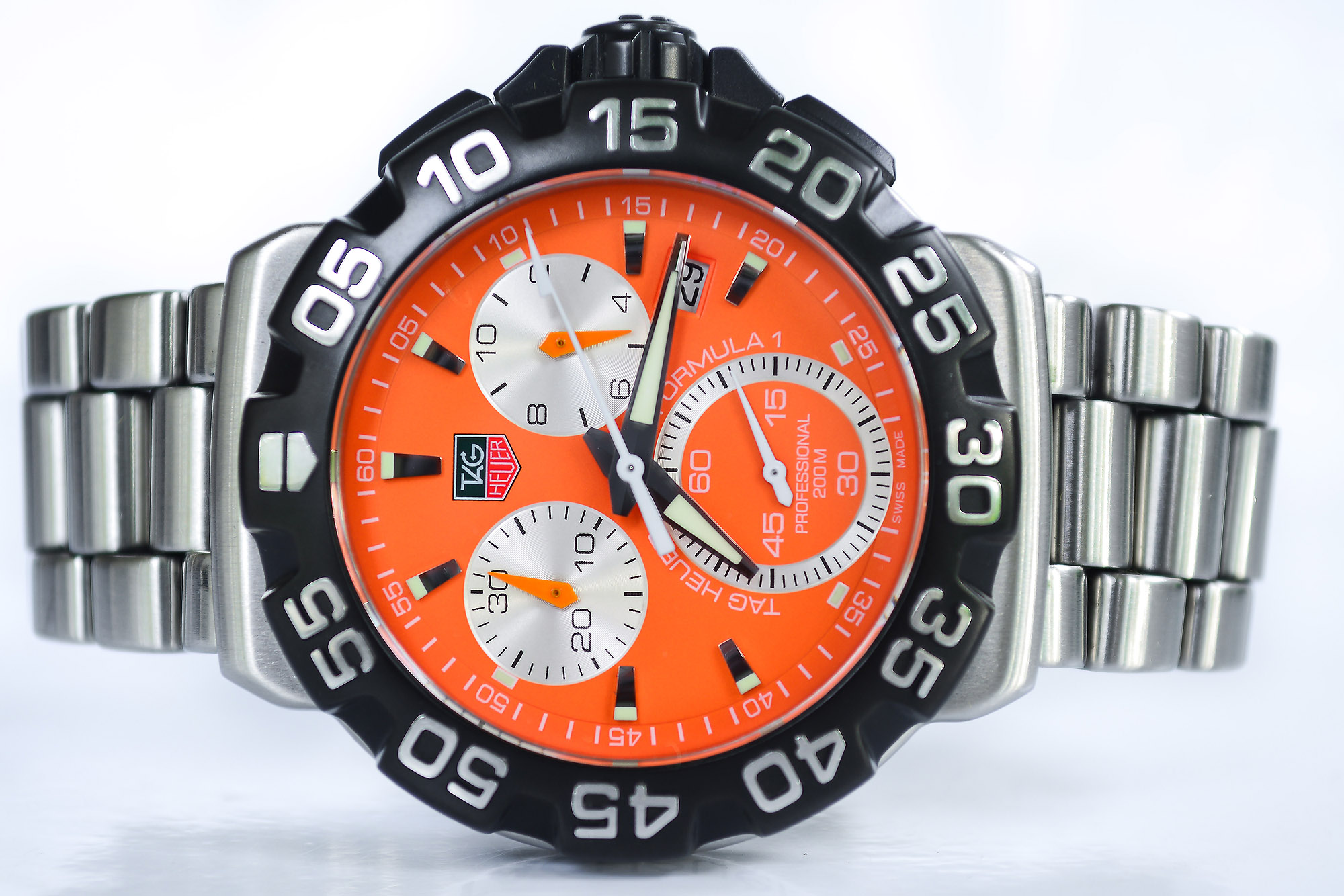 Tag Heuer F1 Chronograph Man Quartz หน้าส้ม(Sold)