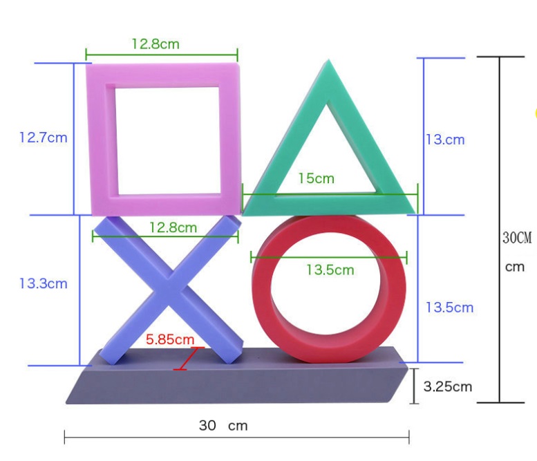 Icon Light Playstation XL เปลี่ยนไฟตามเสียง