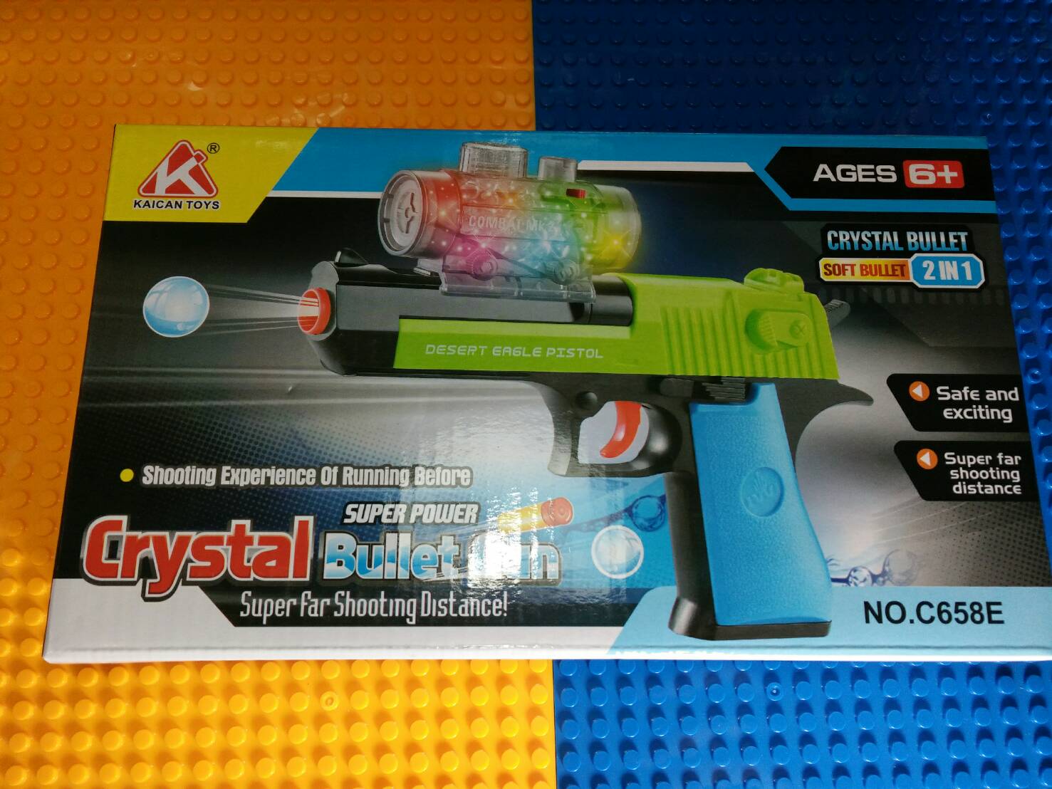 Crystal Bullet Gun 2in1 no:C658E ปืนยิงกระสุนน้ำและกระสุนโฟม
