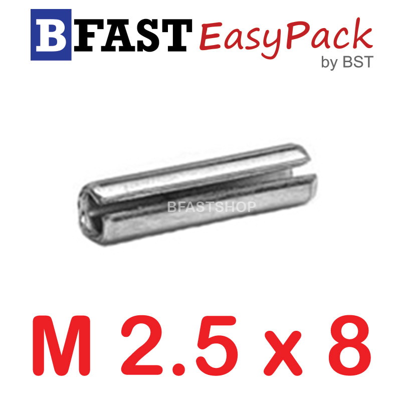 ปิ๊นตะกุดสแตนเลส SUS M2.5 x 8 (10 ตัว/ถุง)