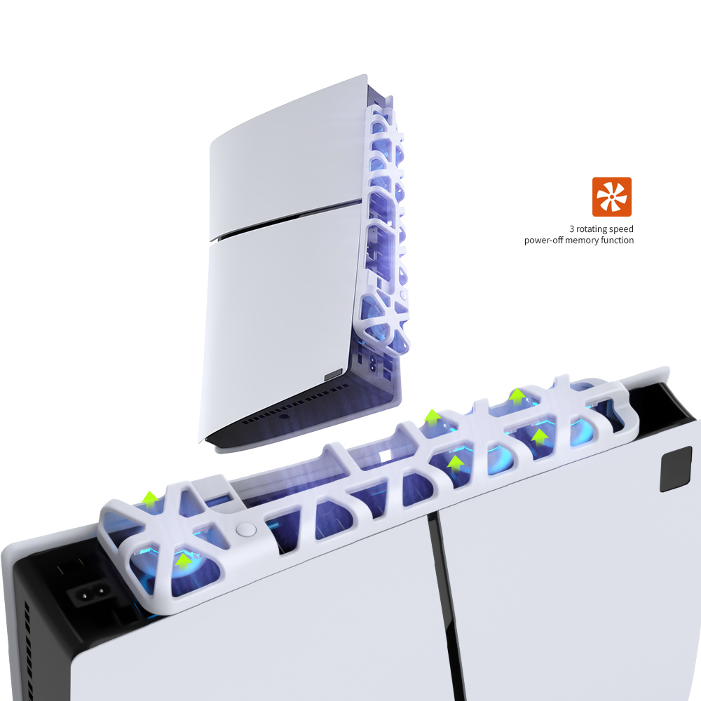 DOBE พัดลมระบายร้อนเครื่อง PS5 Slim พัดลม 3 ตัว TP5-3538