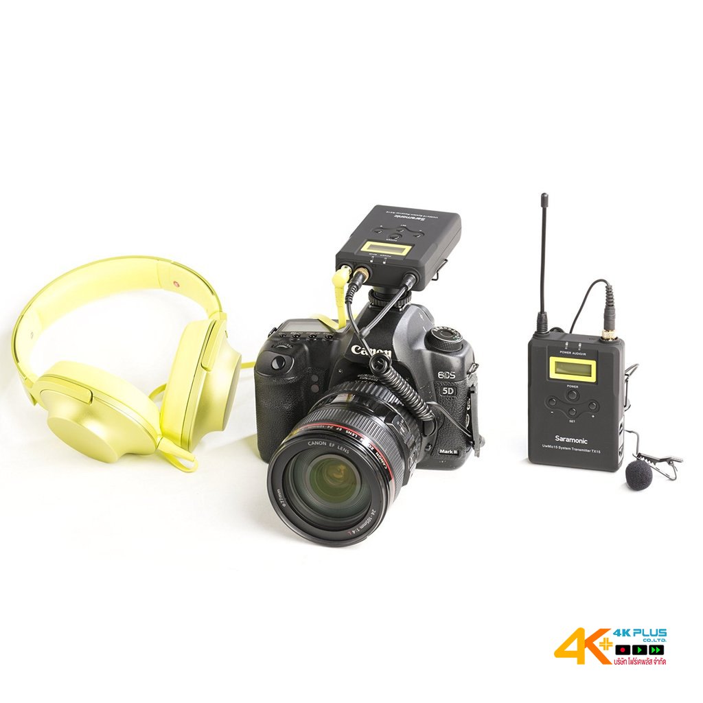 Saramonic UWMIC15 (RX15+TX15) 16-Ch Digital UHF Wireless Lavalier Microphone System