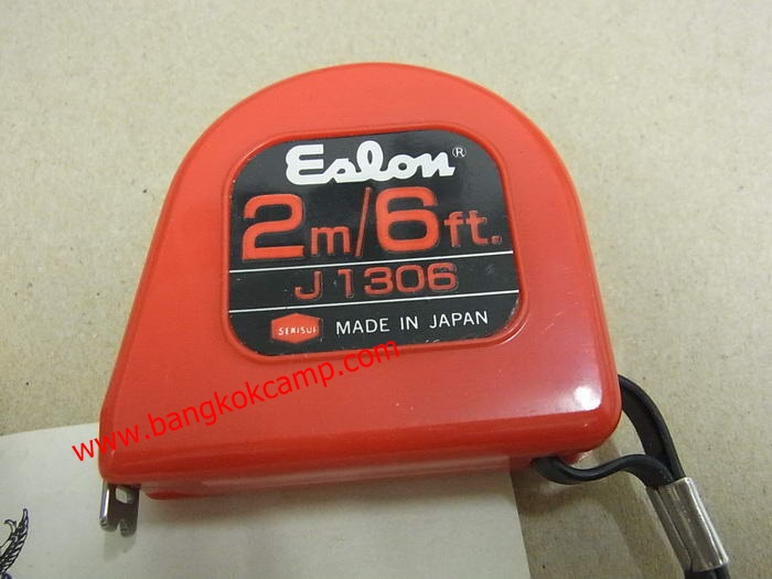 ตลับเมตรญี่ปุ่น Eslon .Made in OSAKA,Japan ยาว 2 เมตร ใหม่เก่าเก็บ พร้อมกล่องเดิมและใบรับรอง