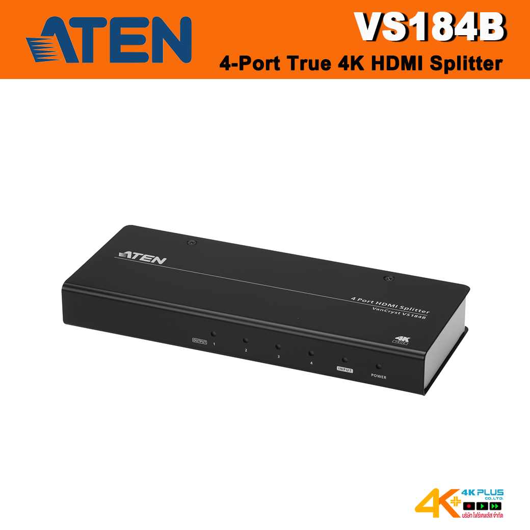 ATEN VS184B 4-Port True 4K HDMI Splitter