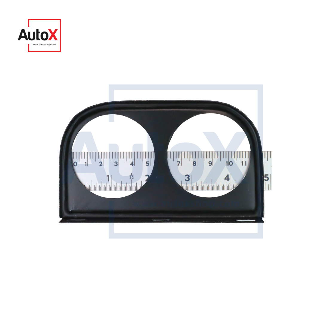 ขาตั้งเกจ ขายึดเกจ มิเตอร์ แบบ2ช่อง 2นิ้ว/52มิล เหล็กสีดำ