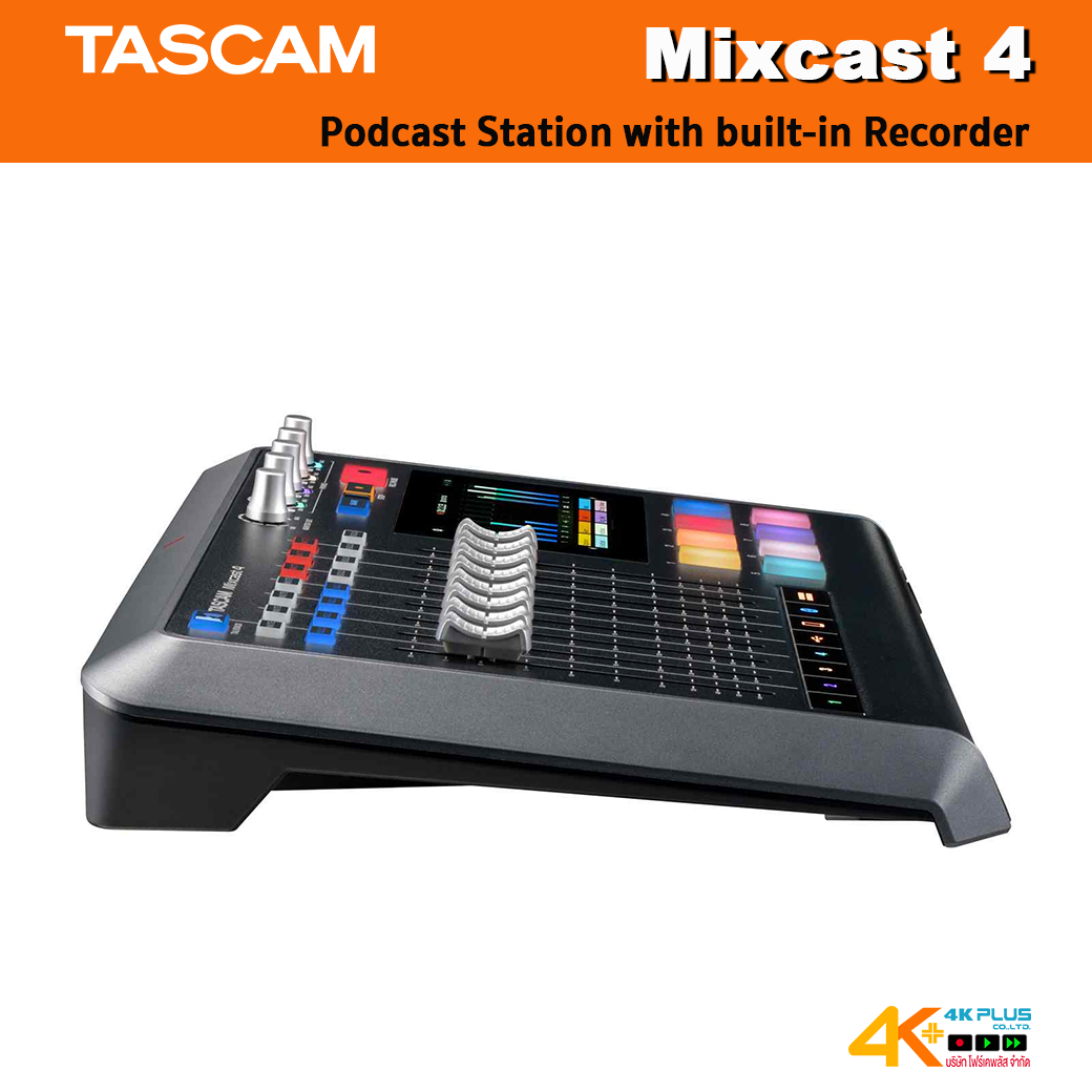 Tascam Mixcast 4 Podcast Station with built-in Recorder / USB Audio Interface