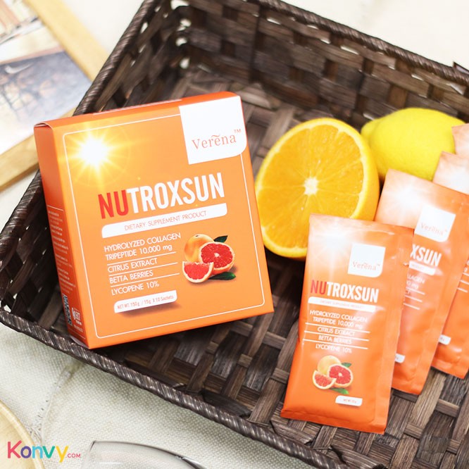 Verena Nutroxsun นูทรอกซัน - กันแดดแบบชงดื่มสูตรเจนี่
