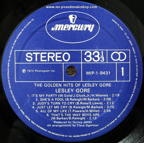 Lesley Gore - The Golden Hits of Lesley Gore