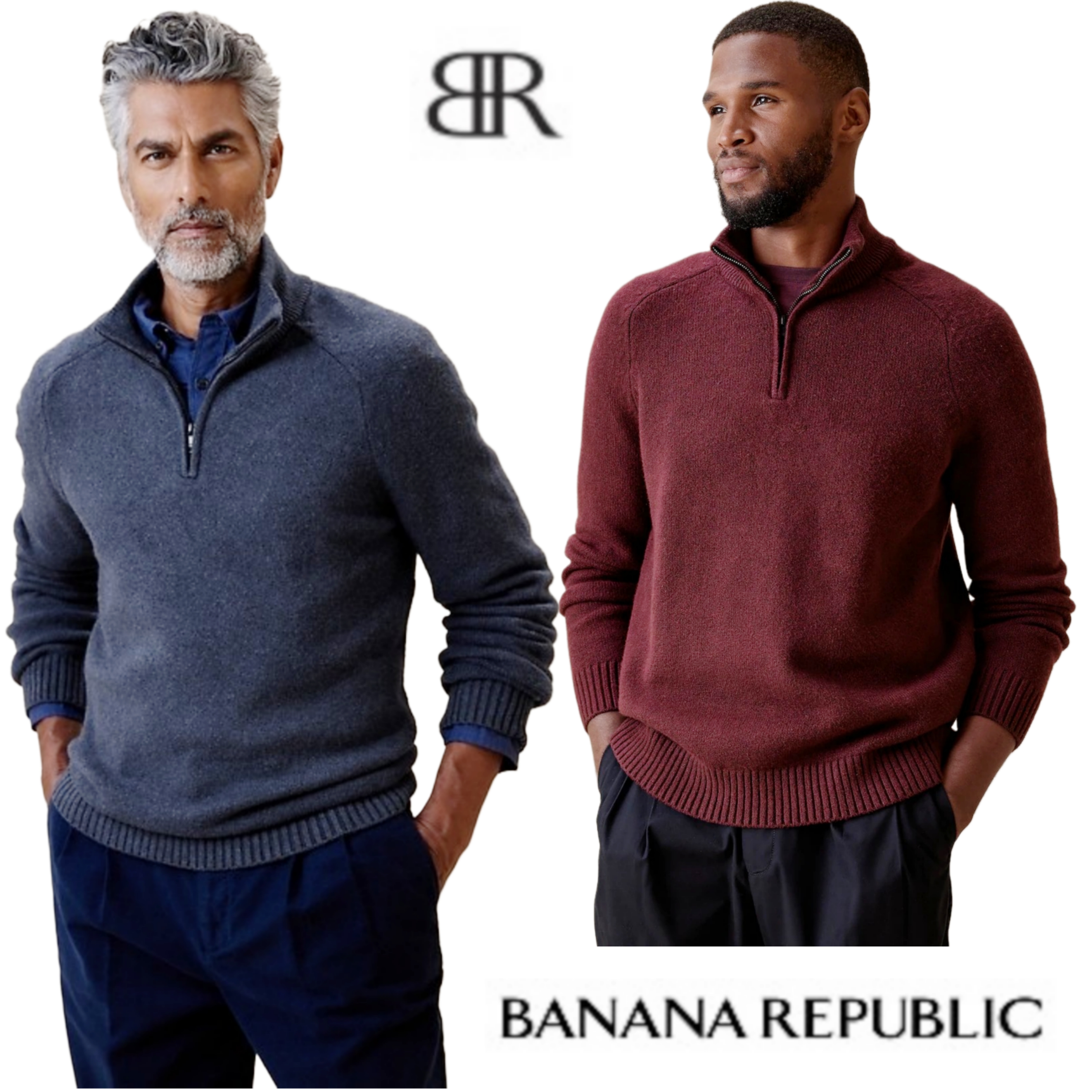 Banana Republic Cozy Half-Zip Sweater
