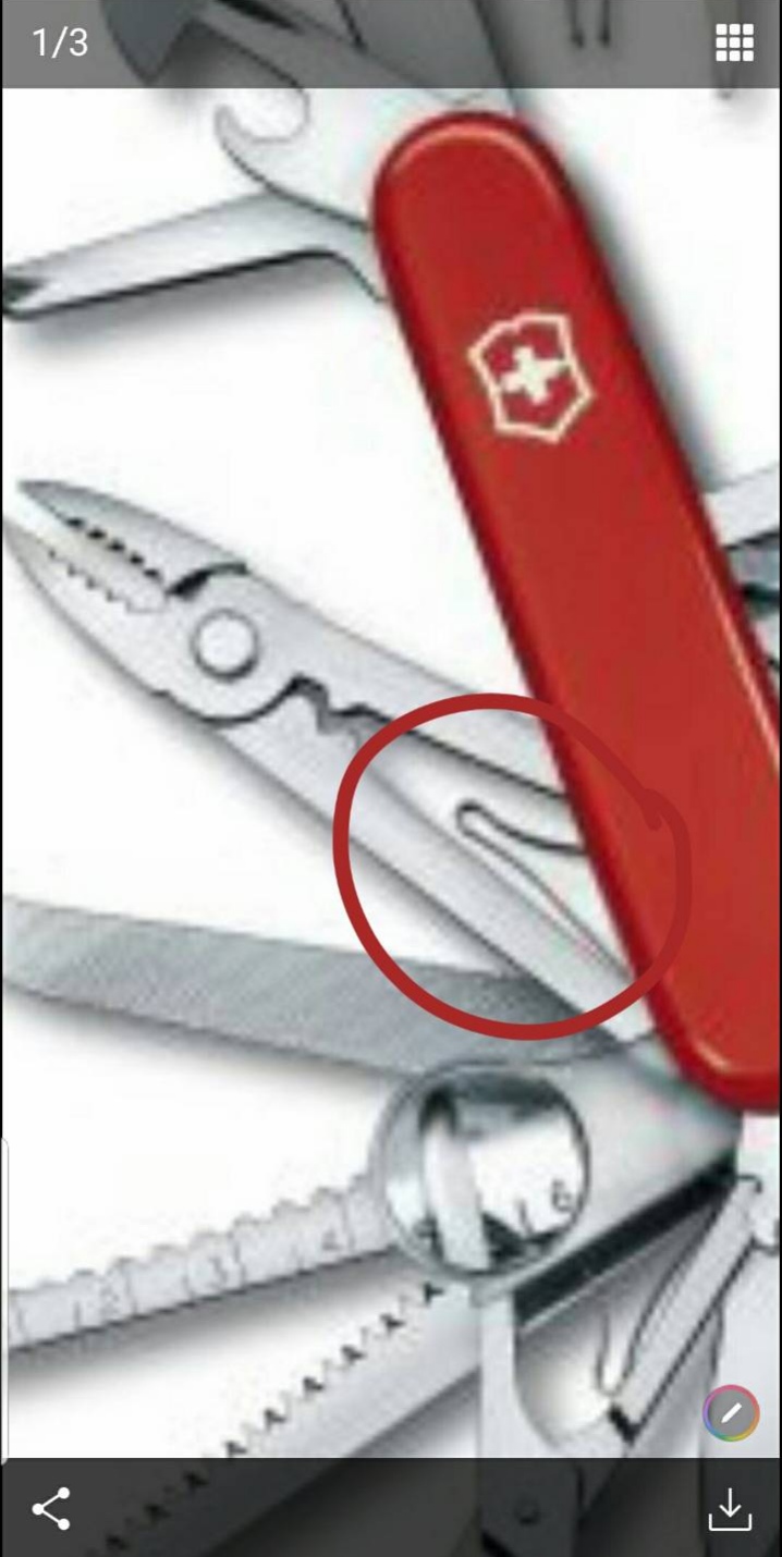 Victorinox Swiss Army Replacement Scissor Spring For 91,111mm. (สปริง/แหนบกรรไกร, คีม)