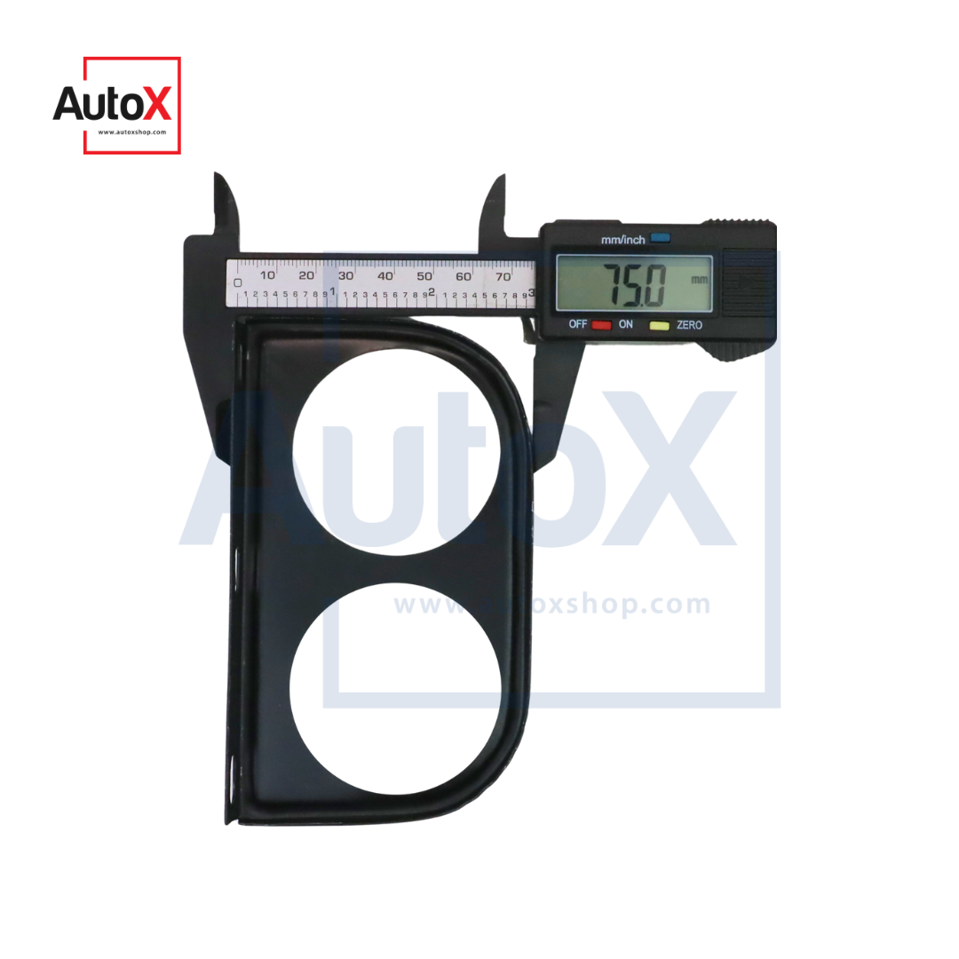 ขาตั้งเกจ ขายึดเกจ มิเตอร์ แบบ2ช่อง 2นิ้ว/52มิล เหล็กสีดำ