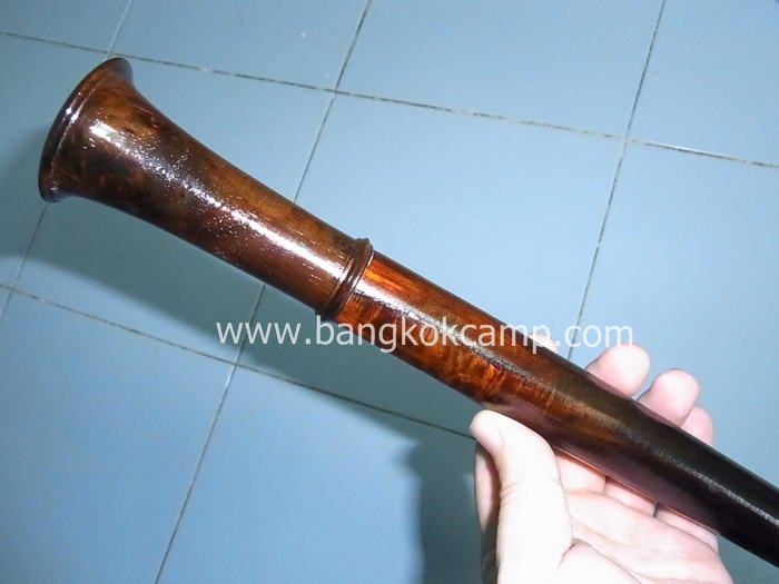 ไม้มงคลหายาก... ไม้ตะพด(พยุงดำ) หัวไม้ทรงป้าน ยาว97.5ซม.