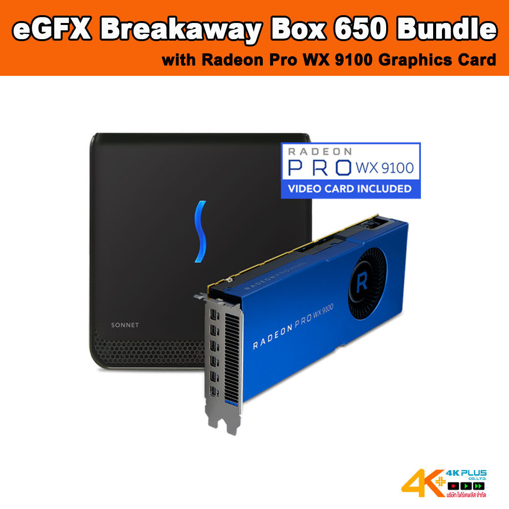 eGFX Breakaway Box 650 Bundle (with Radeon Pro WX 9100 Graphics Card)