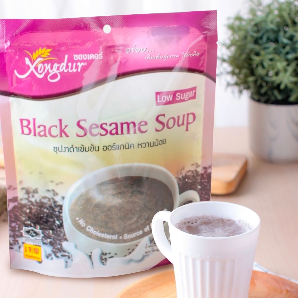 ซุปงาดำเข้มข้นหวานน้อย แบบแพค 5 ซอง (125กรัม)