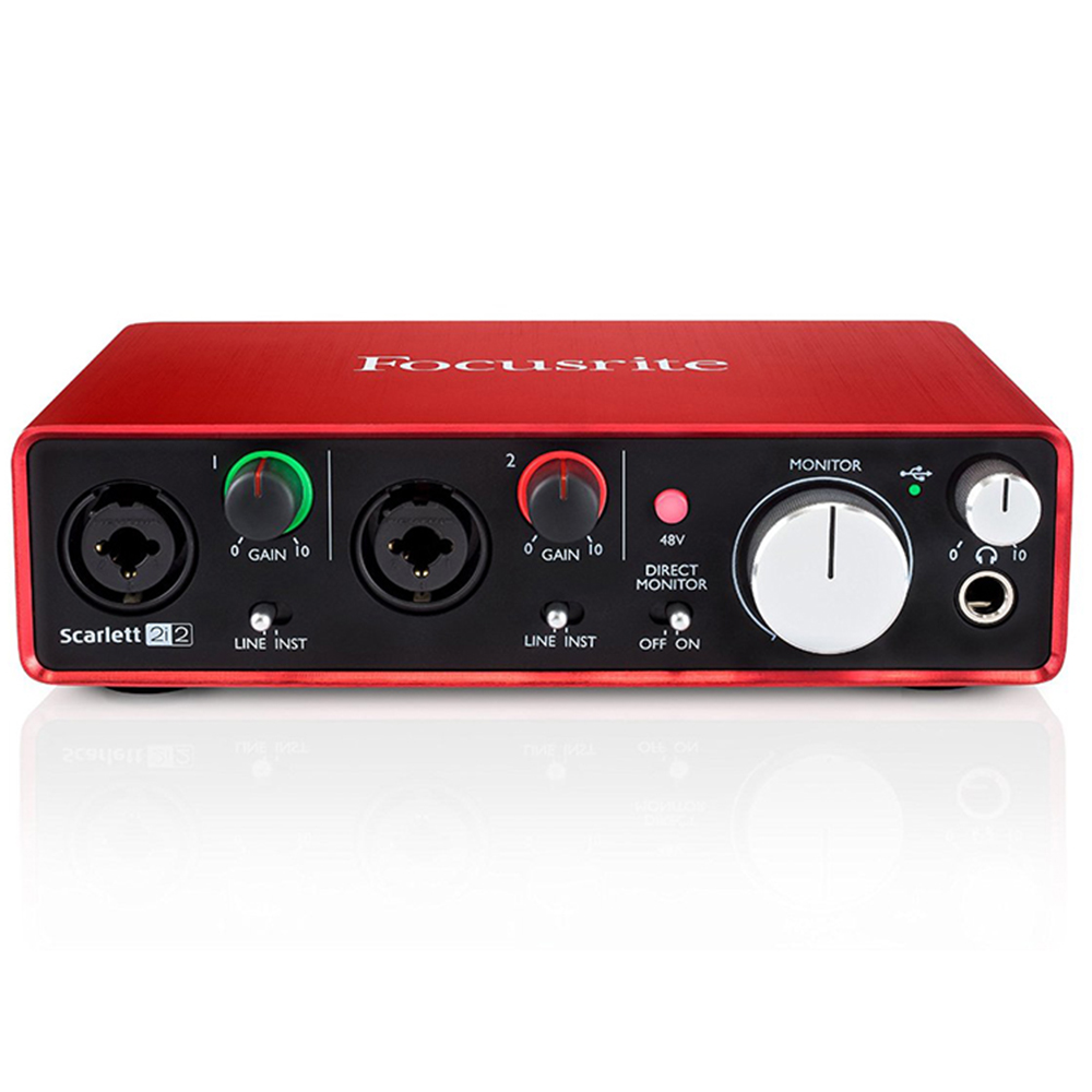 Focusrite Scarlett 2i2 (2nd Gen)2 in / 2 out USB 2.0 Audio Interface