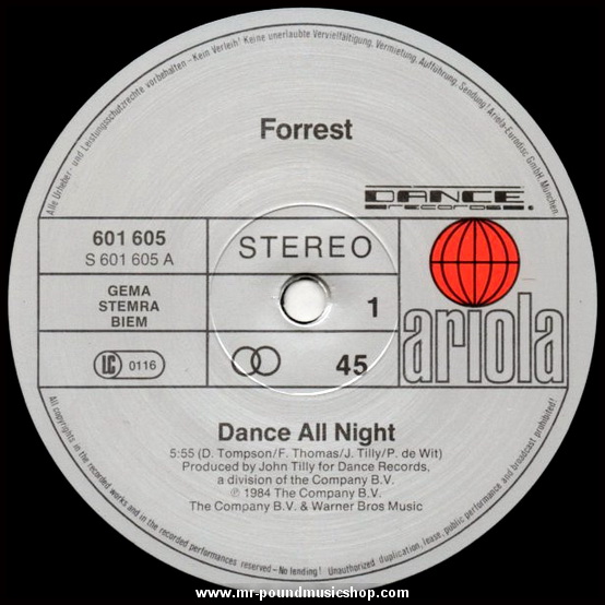 Forrest - Dance All Night