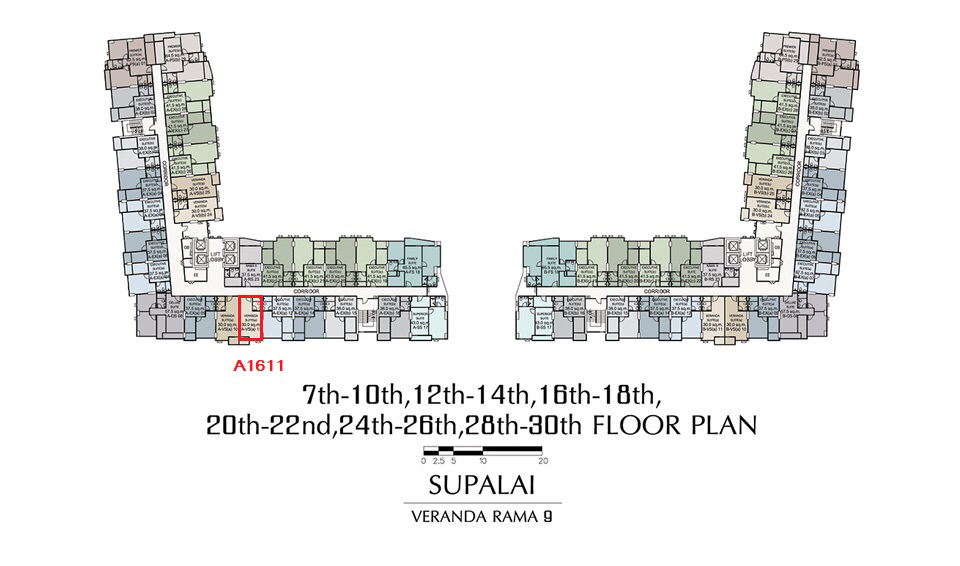 ให้เช่าคอนโด Supalai Veranda Rama 9 (ศุภาลัย เวอเรนด้า พระราม 9) ห้องสตูดิโอ 30 ตรม ชั้น 16