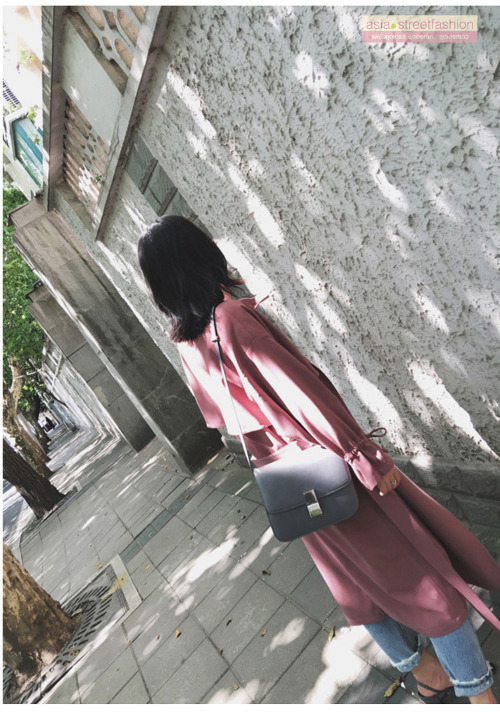 เสื้อโค้ท เน้นใส่คลุมสไตล์เกาหลี เหมาะกับอากาศไม่หนาวมาก 15 ขึ้นไป กำลังสวยจ้า งานตามแบบ