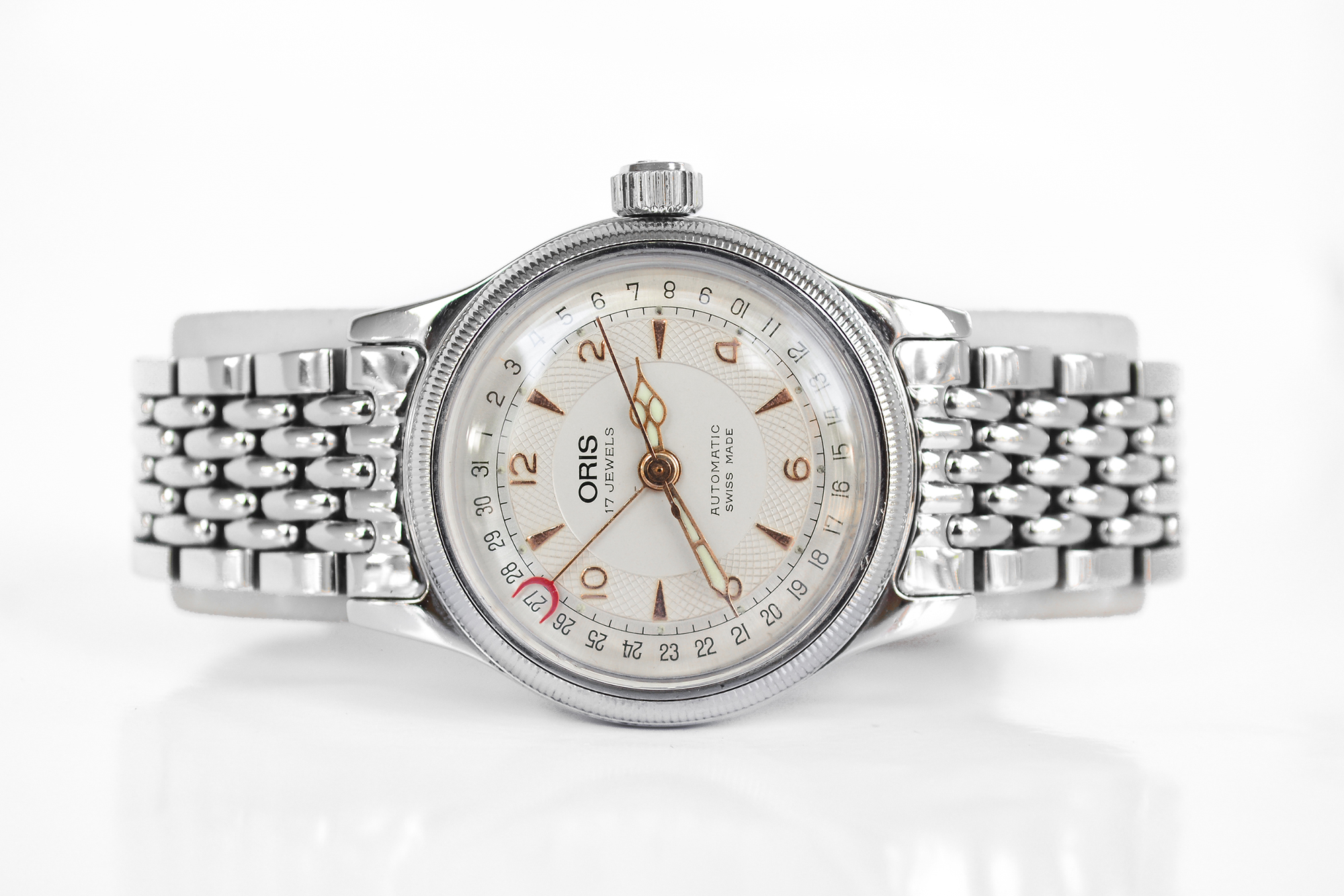Oris Big Crown Boy Size วันที่กล้ามปู เรือนเหล็ก (Sold)