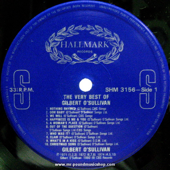 Gilbert O'Sullivan - The Very Best of Gilbert O'Sullivan