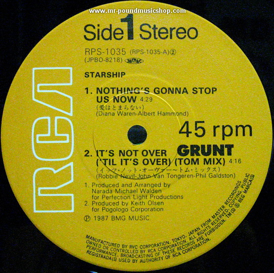 Starship - Nothing's Gonna Stop Us Now / It's Not Over